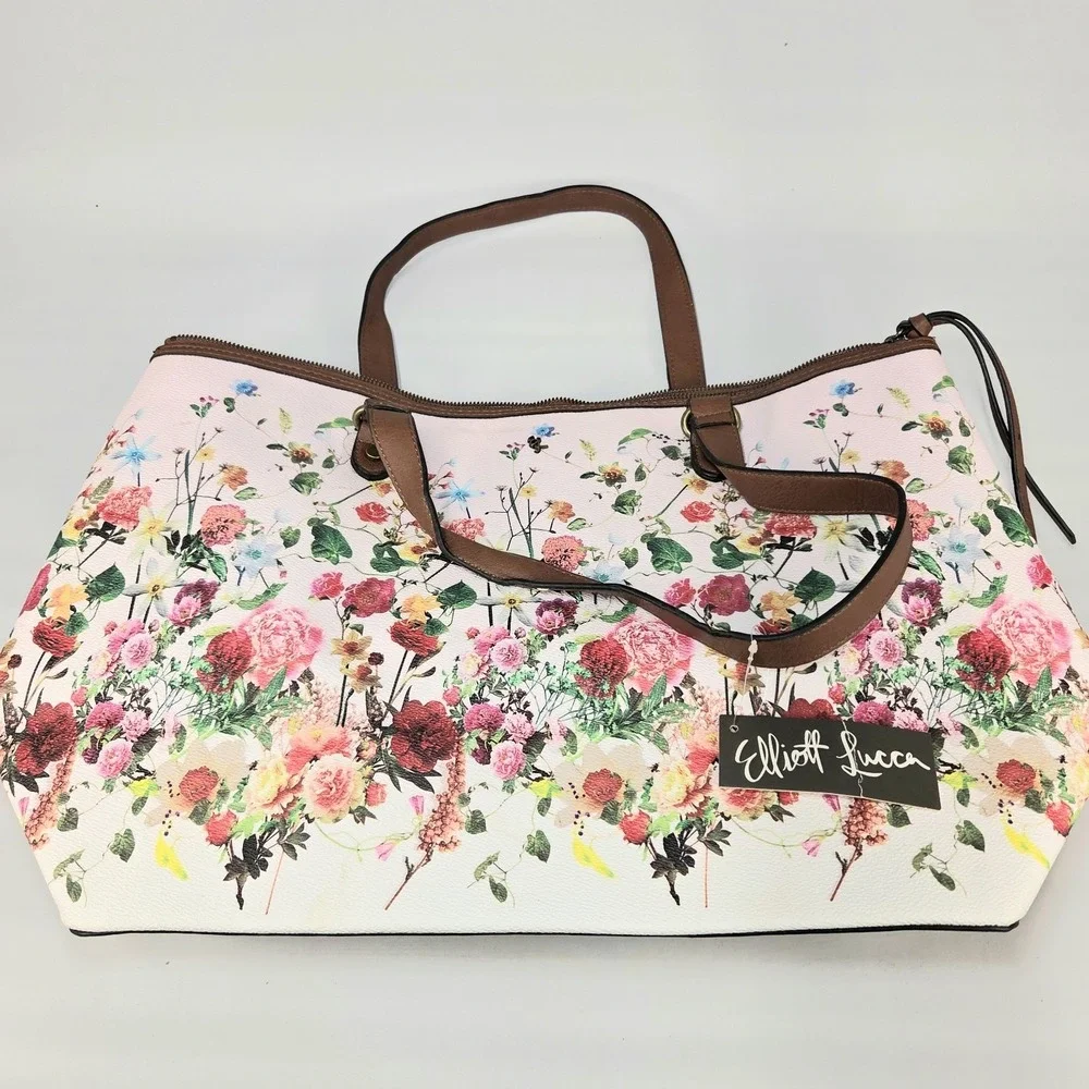 Elliott Lucca Laptop Bag Flowers Vinyl  FREE SHIPPING!!